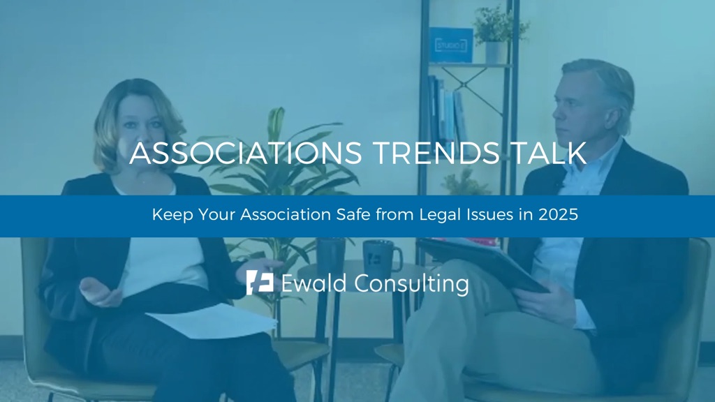 screen grab of Heidi Christianson and Eric Ewald at an Associations Trends Talk