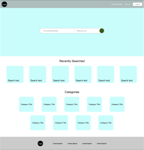 an image of a wireframe for a website created electronically